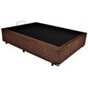 Ver imagem 2 de Cama Box Baú Suede Marrom Viúva 120x188x42