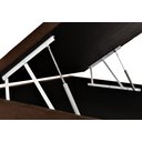 Ver imagem 3 de Cama Box Baú Suede Marrom Viúva 120x188x42