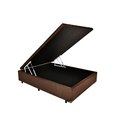 Ver imagem 1 de Cama Box Baú Suede Marrom Viúva 120x188x42