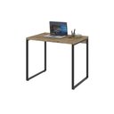 Ver imagem 2 de Mesa Kuadra Office 90x60x75cm Carvalho Preta