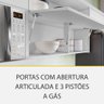 Cozinha Modulada 5 Peças 7 Portas 6 Gavetas Ripado Marquesa 100 Mdf - 3