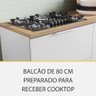 Cozinha Modulada 5 Peças 7 Portas 6 Gavetas Ripado Marquesa 100 Mdf - 4