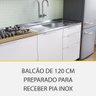 Cozinha Modulada 5 Peças 7 Portas 6 Gavetas Ripado Marquesa 100 Mdf - 5