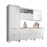 Cozinha Modulada 5 Peças 7 Portas 6 Gavetas Ripado Marquesa 100 Mdf - 6