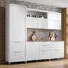 Cozinha Modulada 5 Peças 7 Portas 6 Gavetas Ripado Marquesa 100 Mdf - 1