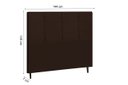 Ver imagem 2 de Cabeceira Estofada Box Casal Encosto para Cama Hylux 144x126 Marrom