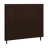 Cabeceira Estofada Box Casal Encosto para Cama Hylux 144x126 Marrom - 1
