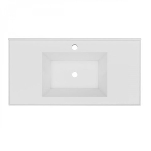 Bancada Lavatório em Mármore Sintético 80cm Quadri Móveis Bosi