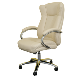 Cadeira Presidente Estofada Boss Bege B.hoff Mobile - 4