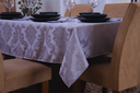 Ver imagem 2 de toalha de mesa quadrada 4 lugares tecido jacquard 1,35x1,50:cinza