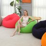 Sofá Poltrona Puff Inflável Deluxe Aveludado Vg+ Laranja - 4