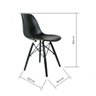 Cadeira Base em Madeira e Aço Eames DSW-M  - 3