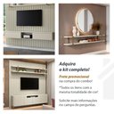 Ver imagem 3 de Painel Ripado Decorativo 200cm X 240cm 100% Mdf Cor:luna
