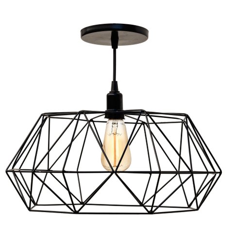 Pendente Aramado Poptem galaxy preto