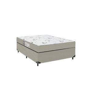 Base Viúva + Colchão D33 One Face - Suede Bege