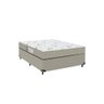 Base Viúva + Colchão D33 One Face - Suede Bege - 1