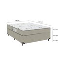 Ver imagem 2 de Base Viúva + Colchão D33 One Face - Suede Bege