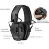 Abafador Eletrônico Tiro Esportivo Zohan Protetor Ouvido Tático - Preto - 7