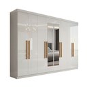 Ver imagem 2 de Guarda-Roupa Casal com Espelho 8 Portas 4 Gavetas Paris Branco