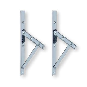 Braço Suporte Janela Maxim Ar Alumínio 30cm Natural