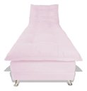 Ver imagem 3 de Sofa Cama Chaise Bicama Reclinavel Sala Lavinia Suede:Rosa Bebê/Suede