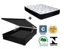 Ver imagem 4 de Cama Box Baú Casal Resistence Suede Preto + Colchão Casal Resistence Espuma D33 28x138x188