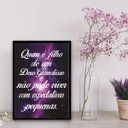 Ver imagem 2 de Quadro Filho de Um Deus Grande 24x18cm:madeira Branca