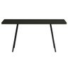 Mesa de Jantar Tampo 40mm, Pés Metálicos Angulares - 160cm X 76cm X 90cm Grafite Intenso - 4