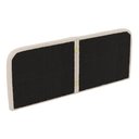 Ver imagem 5 de Cabeceira Painel Orgânico Cama Box Casal Padrão Aira 140cm Dobrável Bouclé Bege - Desk Design