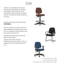 Ver imagem 2 de Longarina Job com Bracos 3 Lugares Assento Crepe Base Metalica Preta - 54499