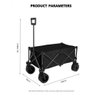 Carrinho Roller Camping Praia Dobrável até 100 Kg Bask - 2