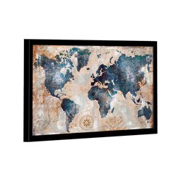 Quadro Mapa Mundi -- Br Artes - 1