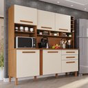 Ver imagem 5 de Cozinha Completa Amanda 6 Portas 2 Gavetas MDF-MDP 182cm Cinamomo Arenas Tudo de Móveis