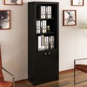 Ver imagem 1 de Armário para Escritório 2 Portas Preto Me4110 - Tecno Mobili