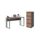 Ver imagem 1 de Jogo Arquivo com Mesa de Computador Cuba Noce Preto
