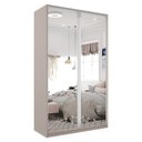 Ver mais imagens de Guarda Roupa Solteiro 100% MDF BP com 2 Portas Espelho Zermatt