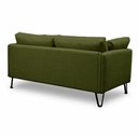 Ver imagem 7 de Sofá Sala de Estar Atena Fixo Pés de Ferro 234cm 4 Lugares Bouclê Verde Claro M1 - Monari Design