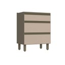 Ver imagem 1 de Gabinete de Cozinha Modulado Balcão Connect 3 Gavetas s/ Tampo Duna/Cristal - Henn