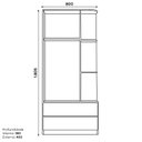 Ver imagem 3 de Jogo de Quarto Infantil Labirinto Guarda Roupa e Cômoda Branco - Henn