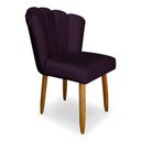 Ver imagem 2 de Kit 02 Cadeiras para Mesa de Jantar Flor Pés Palito Balaqui Decor Roxo