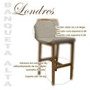 Ver imagem 6 de Banqueta Alta Londres Linho Bege - Fratello
