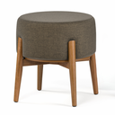 Ver imagem 3 de Puff Dual em Mdf Premium 1 Unidade Móvel Sofisticado Tecido Linho:chumbo