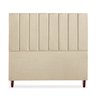 Cabeceira Estofada Cama Box Queen Carla 160cm Linho:bege - 1