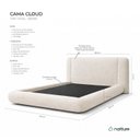 Ver imagem 3 de Cama Casal 138x188 Cloud - Linho/Vanilla