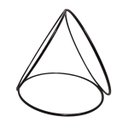 Ver imagem 4 de Suporte Argola G para Kokedama (20x20x20) Preto Jc Jardim