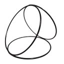 Ver imagem 1 de Suporte Argola G para Kokedama (20x20x20) Preto Jc Jardim