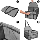 Ver imagem 5 de Assento Cadeirinha Carro Cachorro Cães Gatos (cinza)