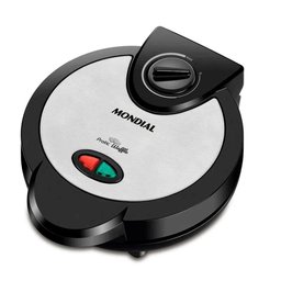 Máquina de Waffle Mondial Pratic 1200w Preto Inox Gw-01 220v - 2