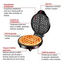 Ver imagem 6 de Máquina de Waffle Mondial Pratic 1200w Preto Inox Gw-01 220v