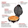 Máquina de Waffle Mondial Pratic 1200w Preto Inox Gw-01 220v - 6